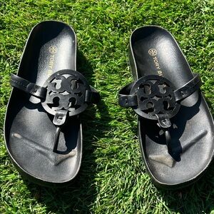 Tory Burch Black Slide Sandals size 9
